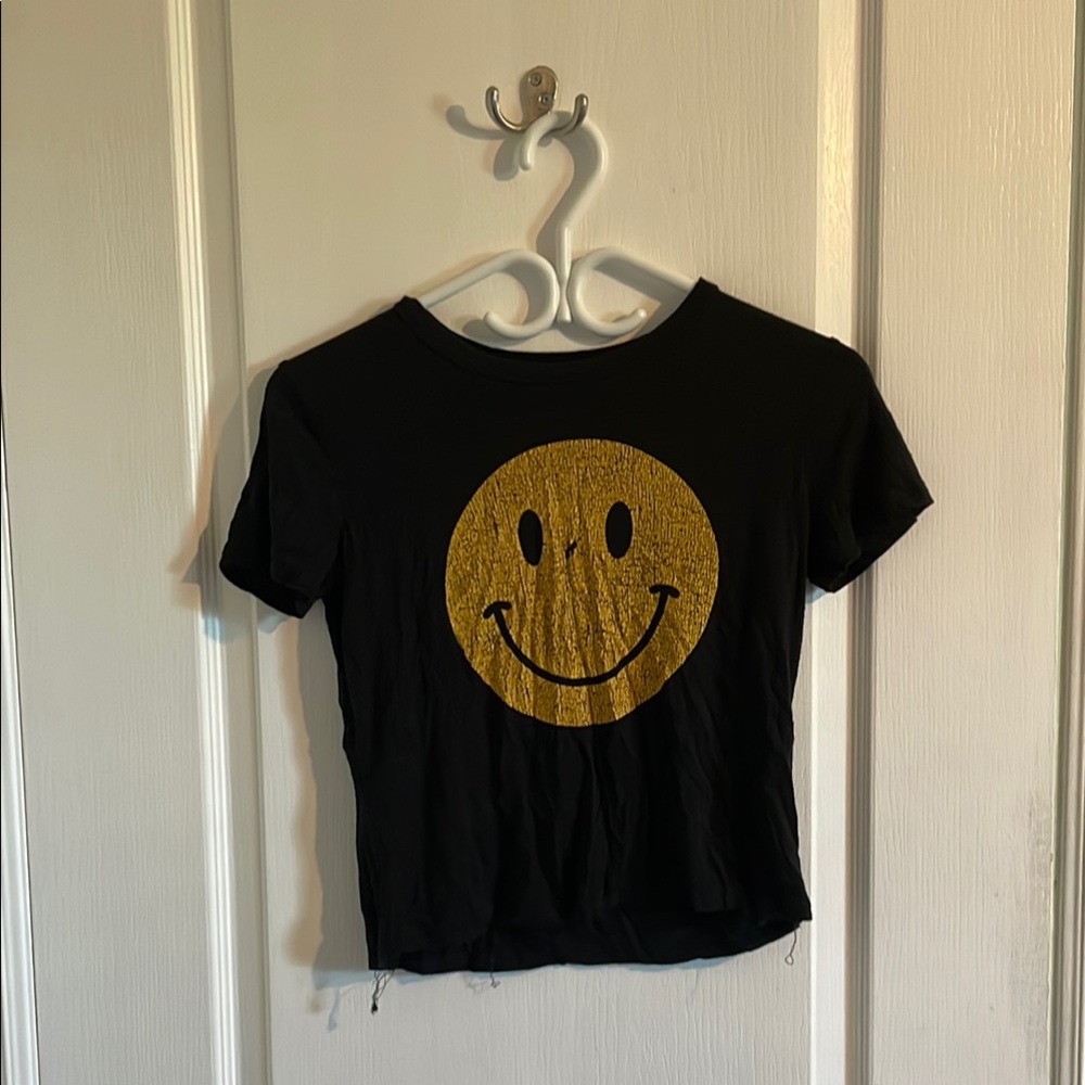 Rebel Sugar Black and Gold Short Sleeve Tee